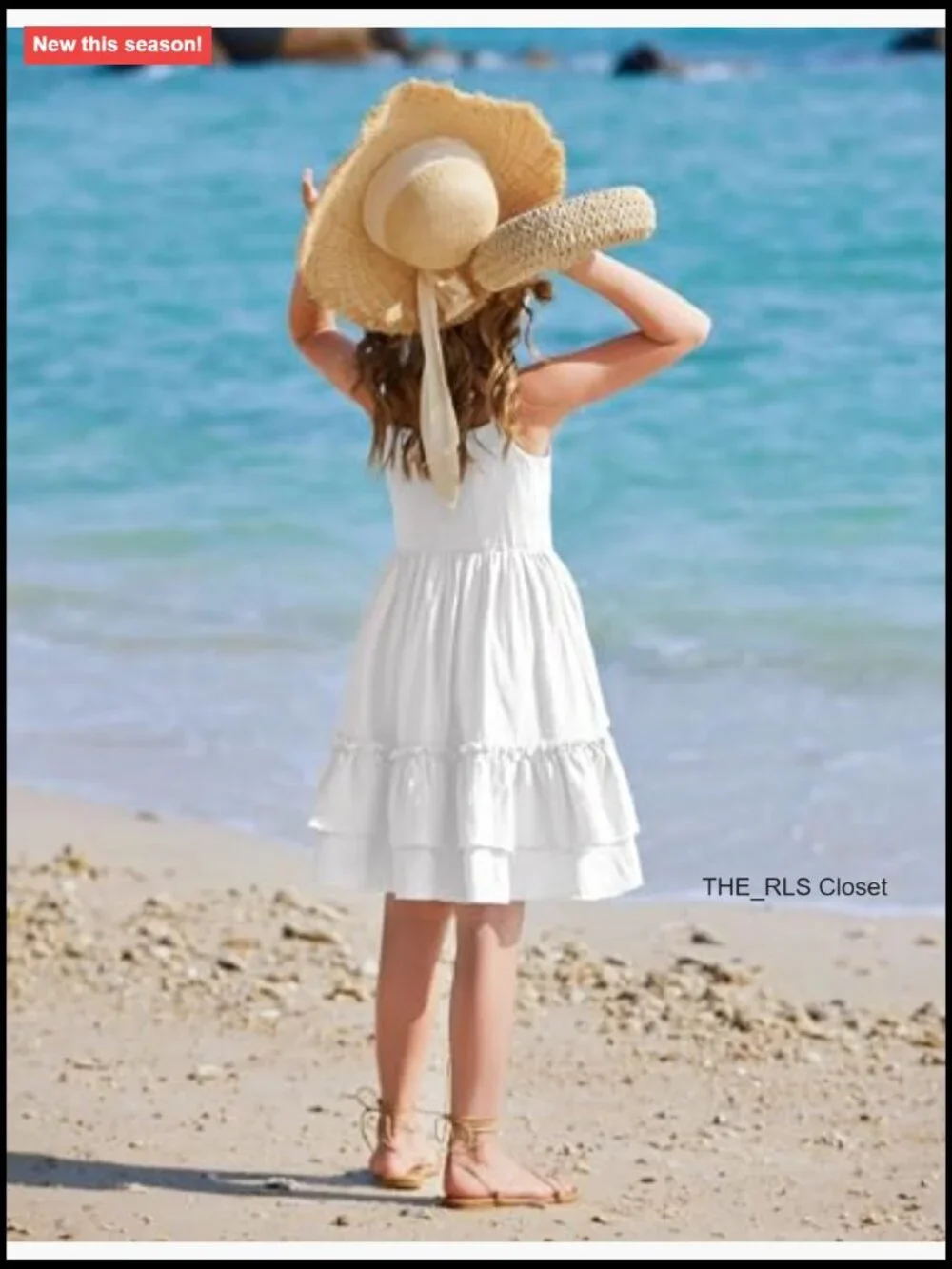 Girls Cami Summer Dress Boho Sleeveless Sundress with Pockets 4-12 Y